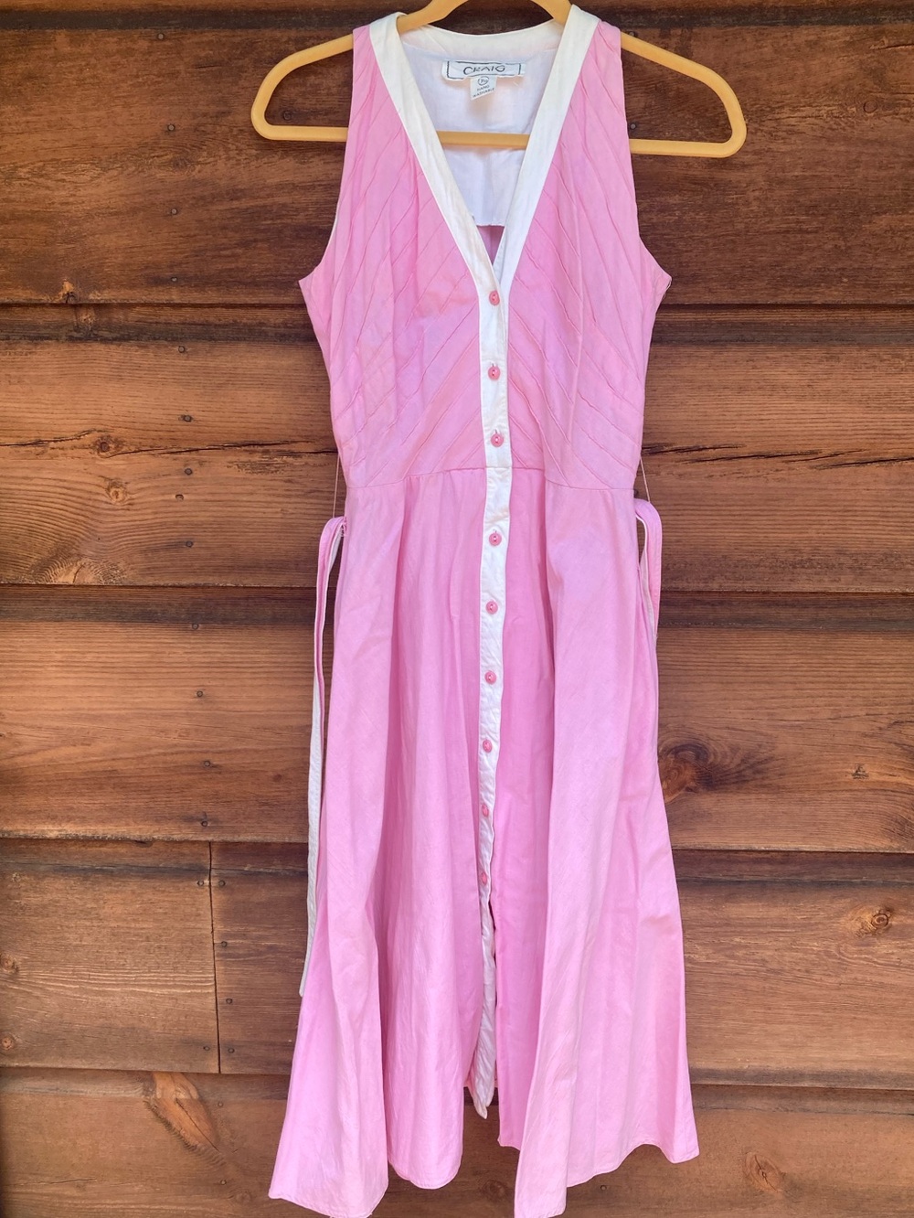Vintage Sleeveless Midi Dress